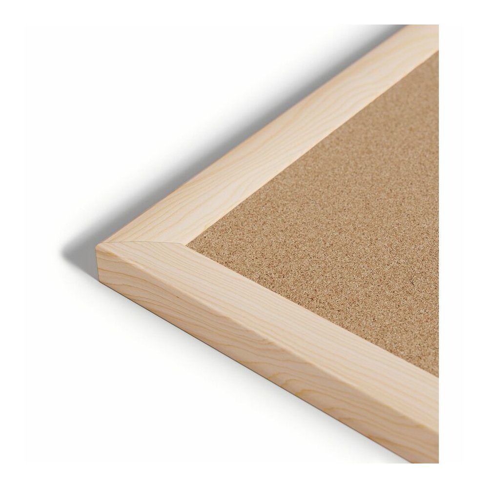 U Brands Cork Bulletin Board - 36" Board Height x 48" Board Width - Natural Cork Surface - Self-healing, Durable, Mounting System, Tackable - Birch Wood Frame - 1 Each. Picture 8