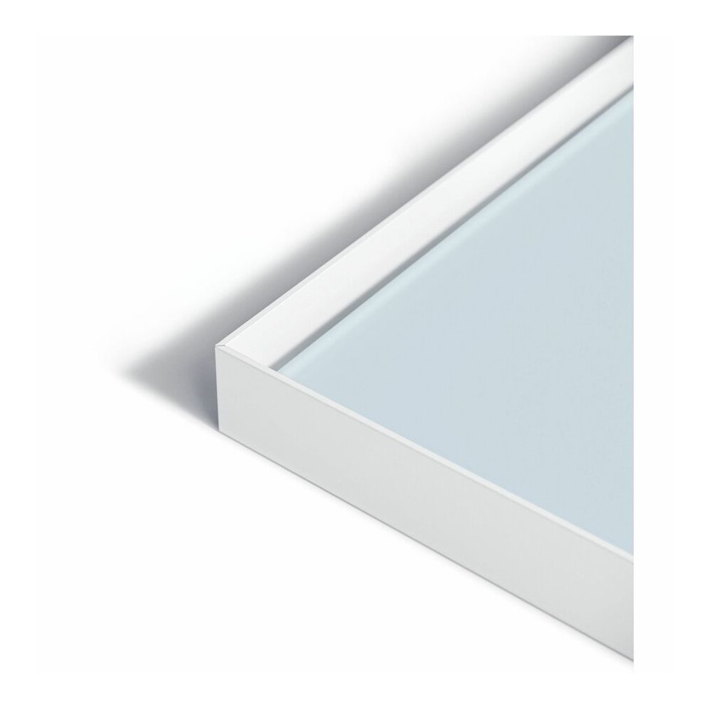U Brands Non-Magnetic Glass Dry-Erase Board - 72" (6 ft) Width x 48" (4 ft) Height - Frosted White Tempered Glass Surface - White Aluminum Frame - Rectangle - Horizontal/Vertical - 1 Each. Picture 7