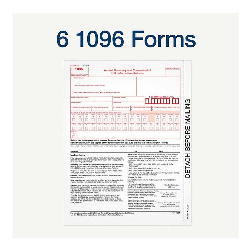 TOPS 5-part 1099-NEC Tax Forms - 5 Part - White - 50 / Pack. Picture 12