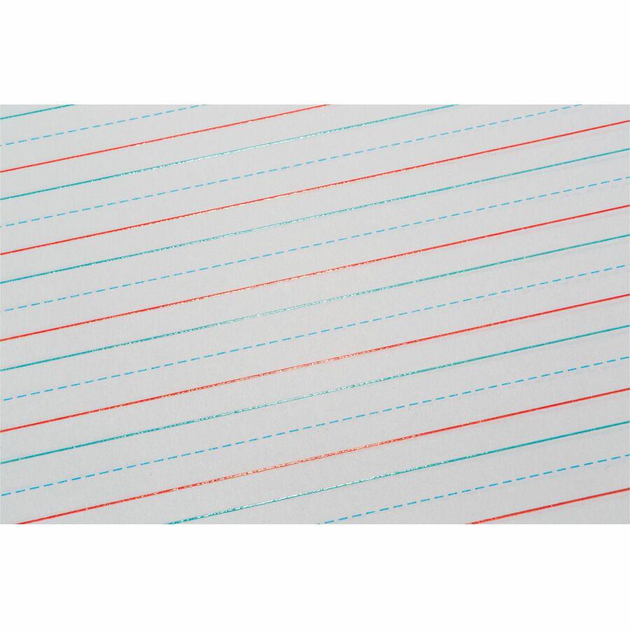Pacon Multi-Sensory Ruled Handwriting Tablet - Student - White - 1 Each. Picture 6