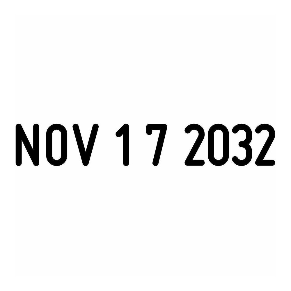 Trodat Date Only Stamp - Date Stamp - 0.38" Impression Width x 1.62" Impression Length - 10000 Impression(s) - Black - Recycled - 1 Each. Picture 16