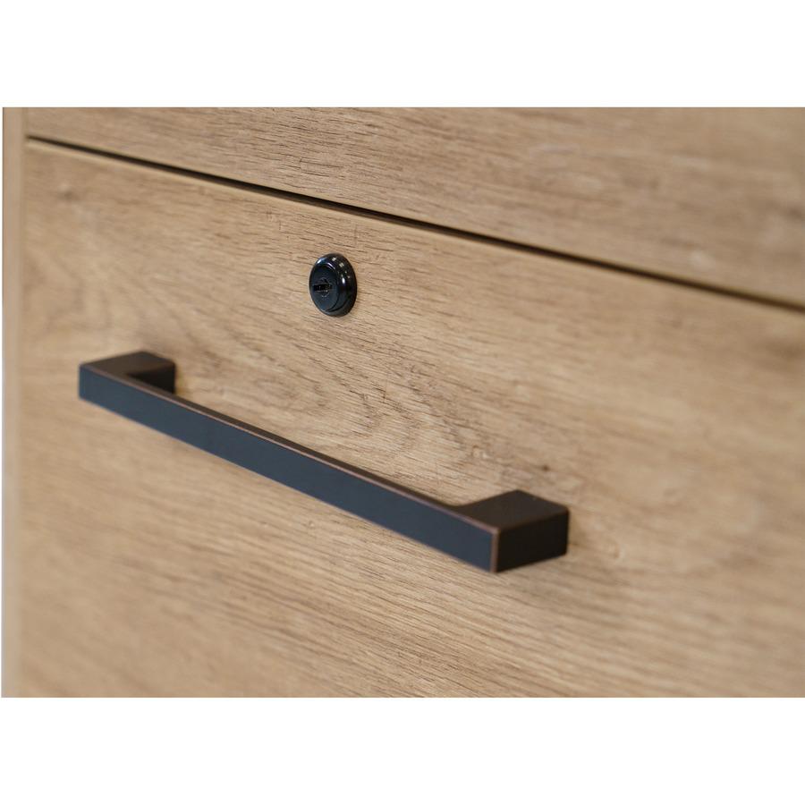 Mason Modern Two Drawer Wood Laminate File Cabinet. Picture 7