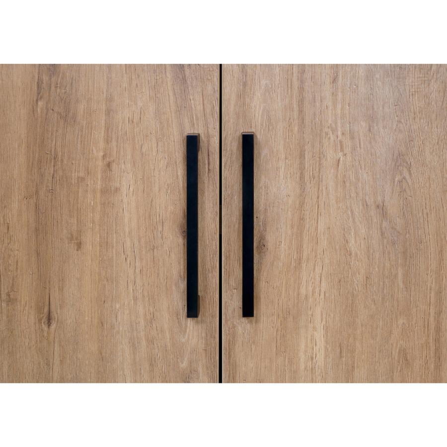 Mason Wood Laminate Bookcase With Doors. Picture 9