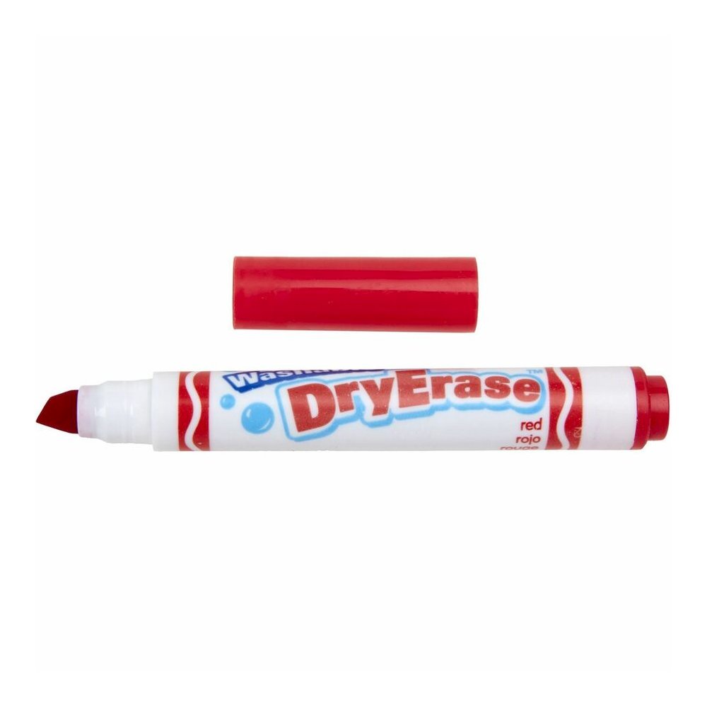 Crayola Washable Dura-Wedge Tip Dry-Erase Markers - Erasable - Washable - 10 / Pack. Picture 13