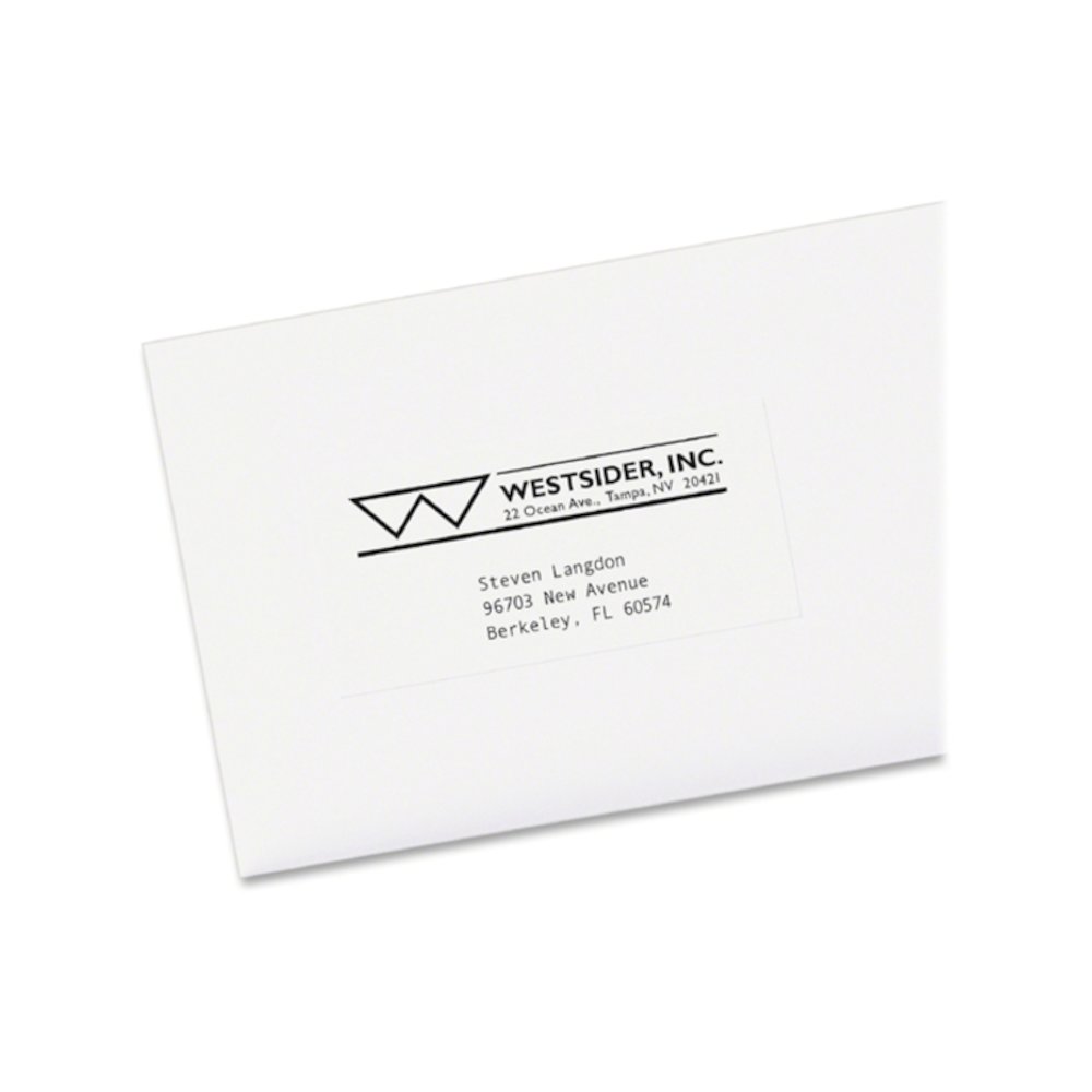 Avery&reg; Copier Address Labels - 1" Width x 2 13/16" Length - Permanent Adhesive - Rectangle - Matte - White - Paper - 33 / Sheet - 100 Total Sheets - 3300 Total Label(s) - 3300 / Box. Picture 6