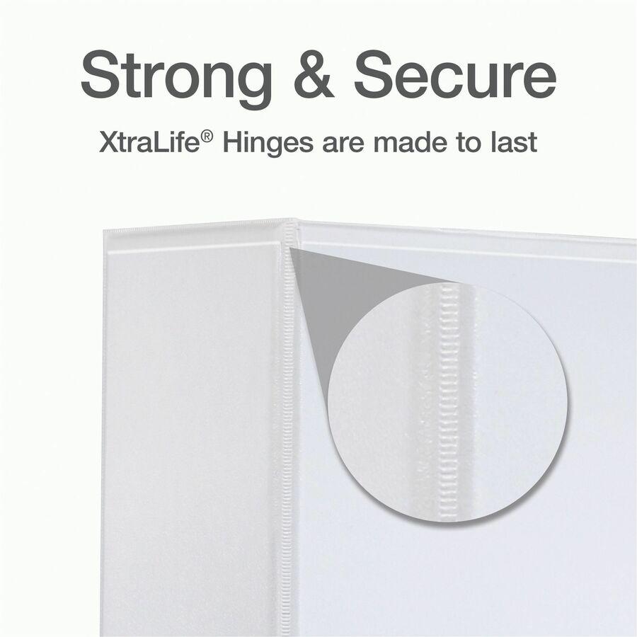 Cardinal Xtralife ClearVue Locking Slant-D Binders - 3" Binder Capacity - Letter - 8 1/2" x 11" Sheet Size - 725 Sheet Capacity - 2 29/32" Spine Width - 3 x D-Ring Fastener(s) - 2 Inside Front & Back . Picture 8