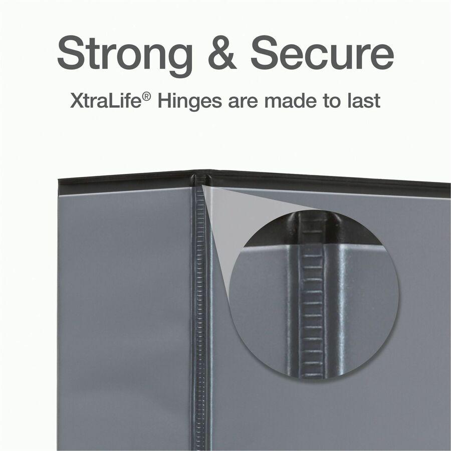 Cardinal Xtralife ClearVue Locking Slant-D Binders - 4" Binder Capacity - Letter - 8 1/2" x 11" Sheet Size - 890 Sheet Capacity - 3 3/5" Spine Width - 3 x D-Ring Fastener(s) - 2 Inside Front & Back Po. Picture 8