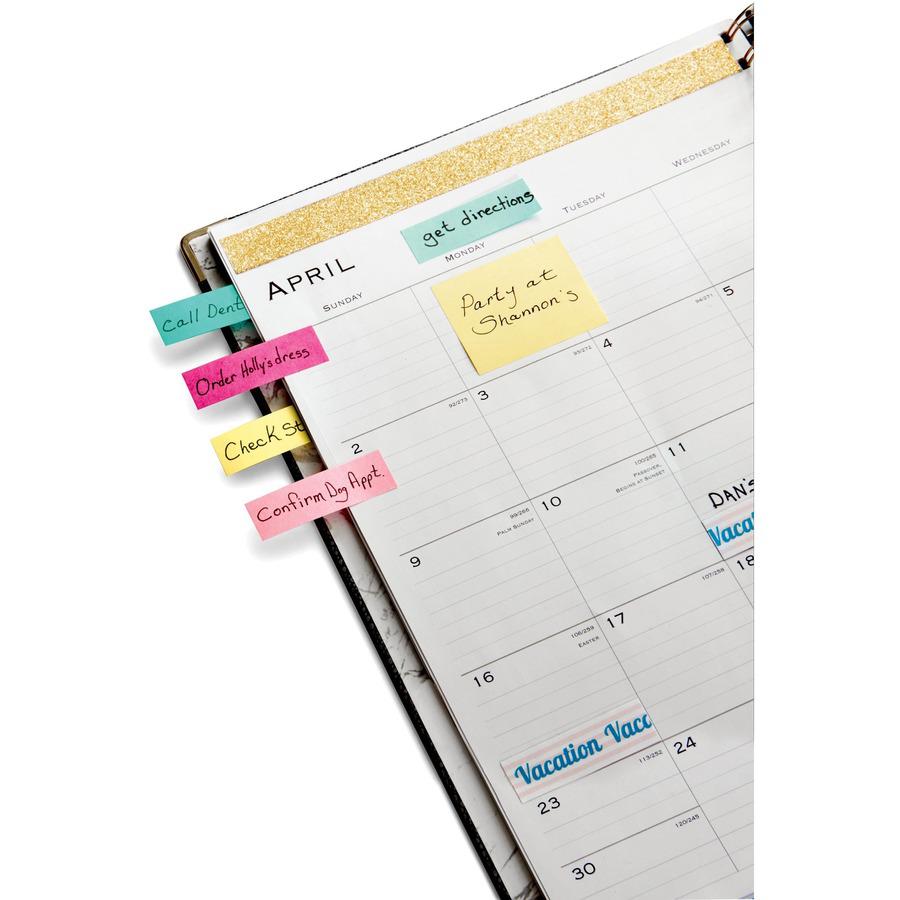 Post-it&reg; Notes Original Notepads - 1 3/8" Flag/Note Width x 1 7/8" Flag/Note Length - Rectangle - 100 Sheets per Pad - Unruled - Canary Yellow - Paper - Self-adhesive, Repositionable - 1 Pack. Picture 4