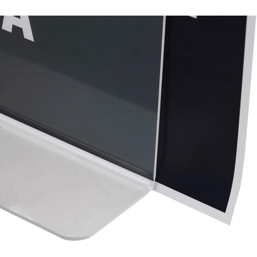 Golite nu-dell Sign Holder - Holds 8.50" x 11" Insert - Vertical - 1 Each - Plastic - Clear. Picture 6