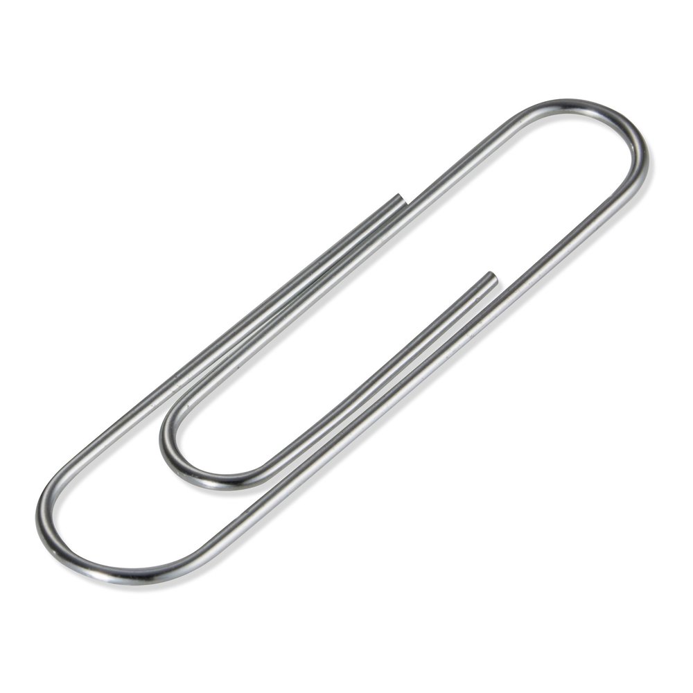Officemate Giant Paper Clips - Jumbo - 2" Length x 0.5" Width - Silver - Steel - 100/Box - 10 / Pack. Picture 3