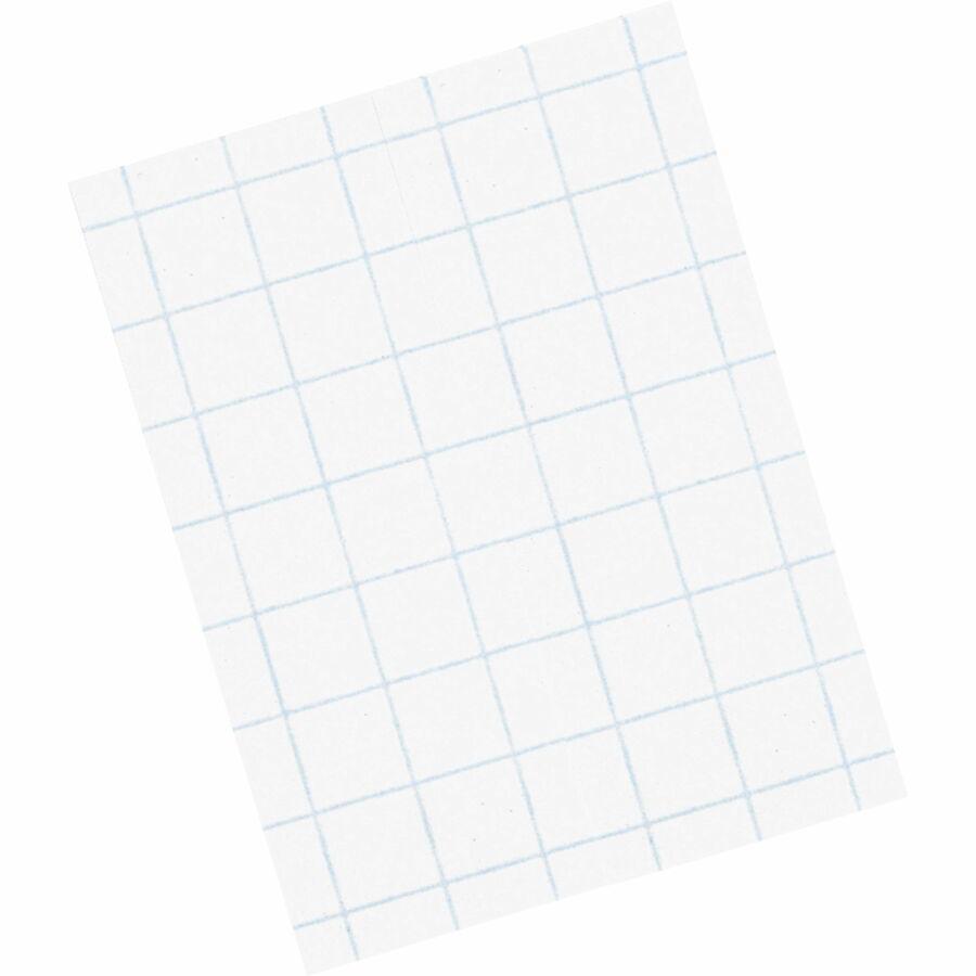 Pacon Composition Paper - Letter - Printed - Grid - 0.25" Front Line(s) Space - 16lb Basis Weight - Letter 8.5" x 11" - White Paper - Bond Paper - 500 / Ream - No Margin. Picture 3