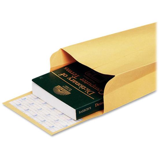 Quality Park 9 x 12 x 2 Expansion Envelopes with Self-Seal Closure - Expansion - 9" Width x 12" Length - 2" Gusset - 40 lb - Self-sealing - Kraft - Kraft - 25 / Pack. Picture 8