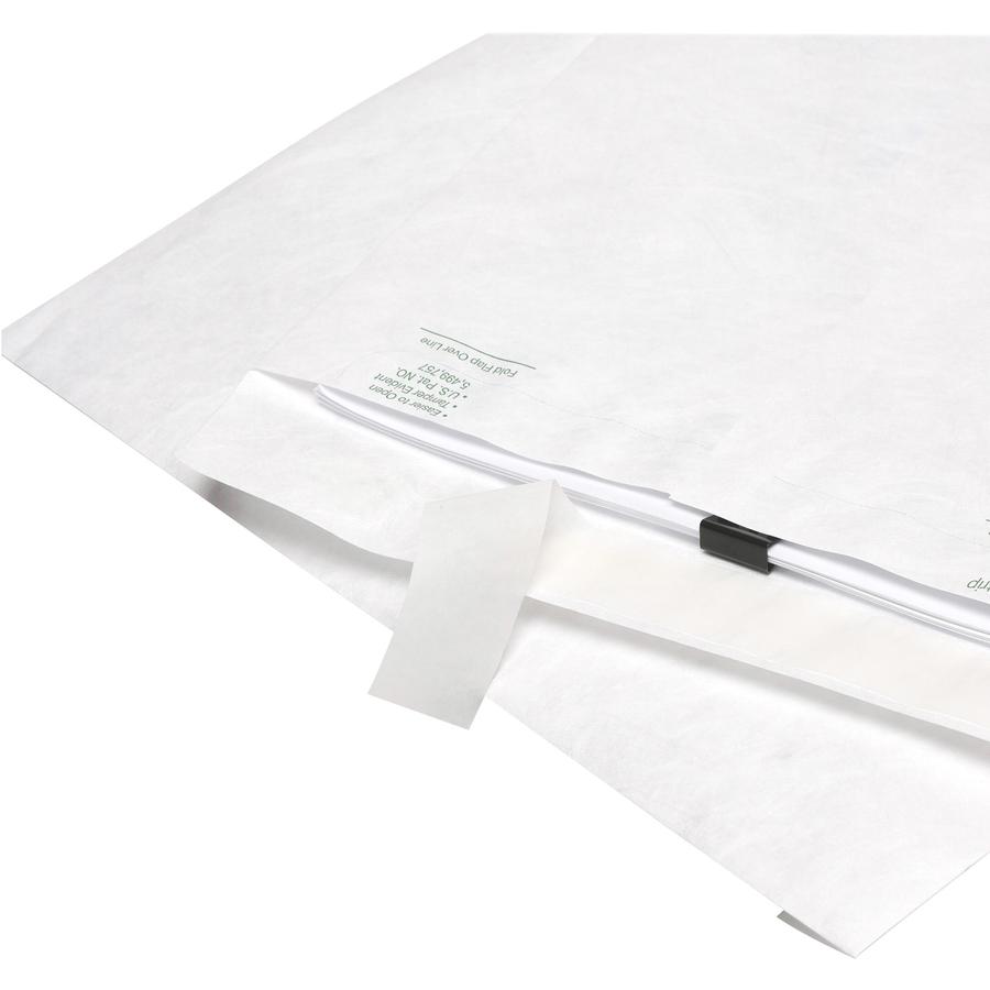 Survivor&reg; 6 x 9 Catalog Mailers with Self-Seal Closure - Catalog - #1 - 6" Width x 9" Length - 14 lb - Peel & Seal - White - Tyvek - 100 / Box. Picture 6