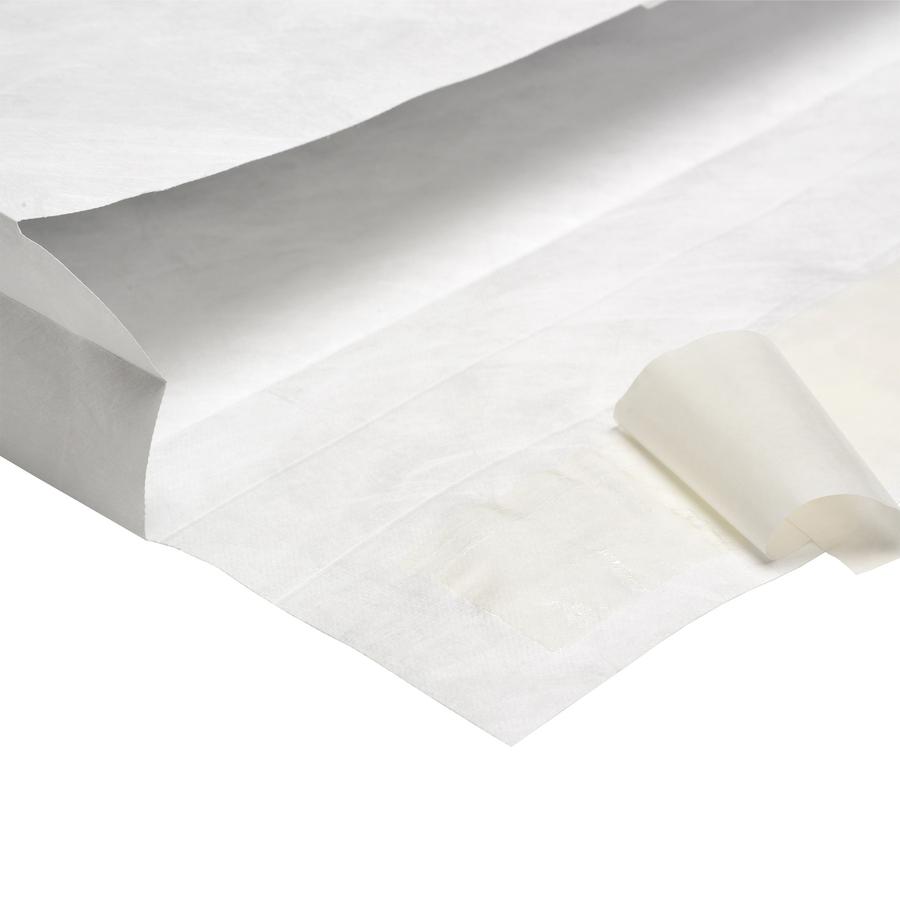 Survivor&reg; 12 x 16 x 2 DuPont Tyvek Expansion Mailers with Redi-Strip&reg; Closure - Expansion - 12" Width x 16" Length - 2" Gusset - 14 lb - Peel & Seal - White - Tyvek - 100 / Carton. Picture 9