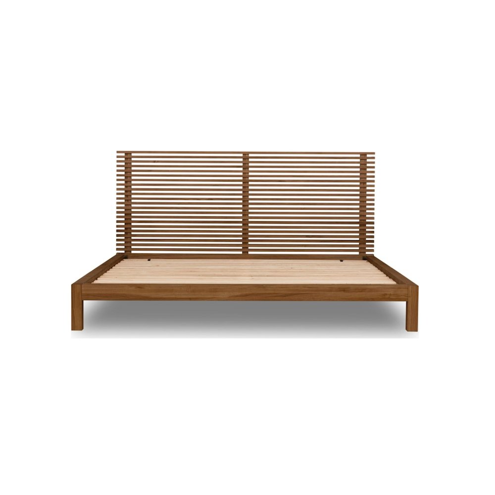 Tanner Solid Ash Panel Bed in Roux. Picture 4