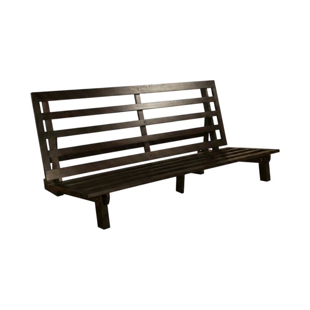 Gray bed frame with sturdy design, classic finish, lightweight and durable. Picture 7