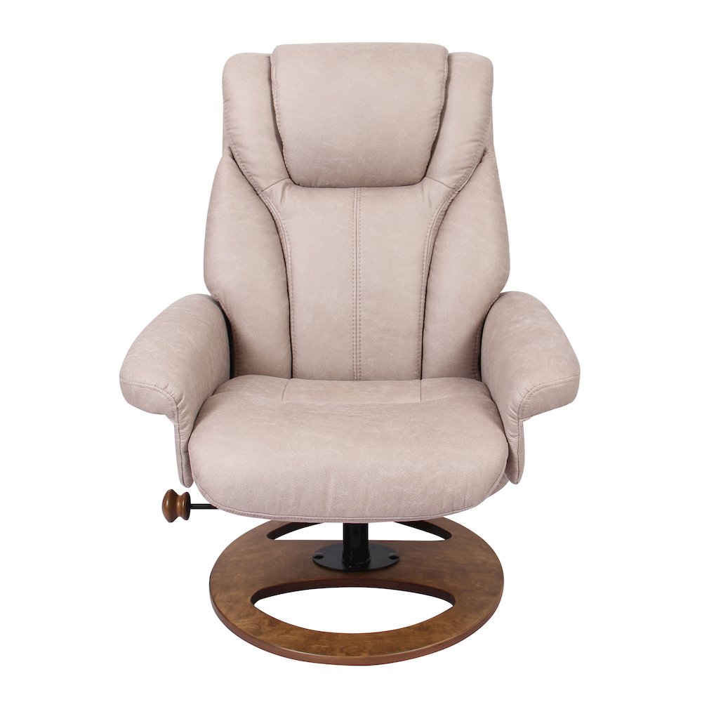 Scandinavian style recline chair & ottoman. Picture 3