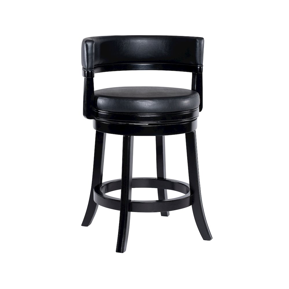 Balen Swivel Counter Stool - Black. Picture 1