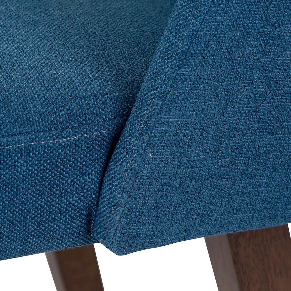 Space Savers Nido Chair - Blue (RTA)-Set of 2 in Satin Walnut. Picture 8