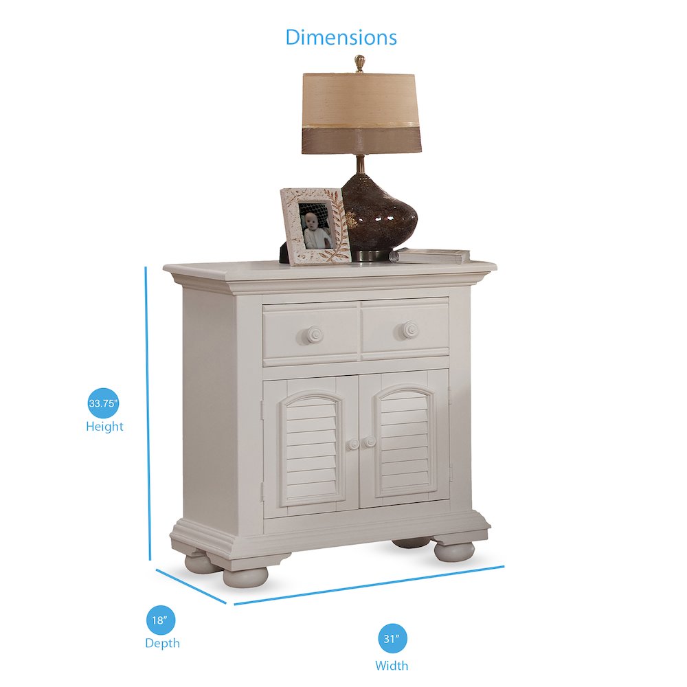 Cottage Traditions Nightstand - White Cottage. Picture 7