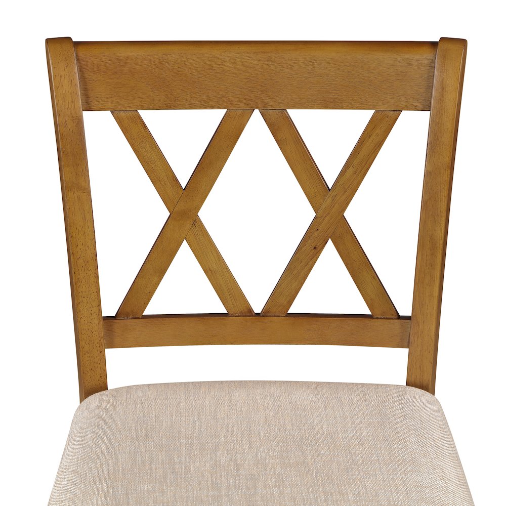 24in Brookline Swivel Barstool Oak. Picture 9