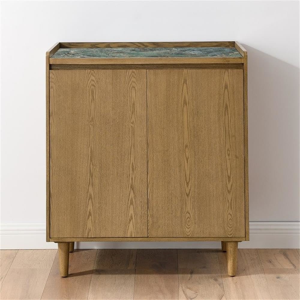 Novato Bar Cabinet with Sintered Stone Inlay Top. Picture 4