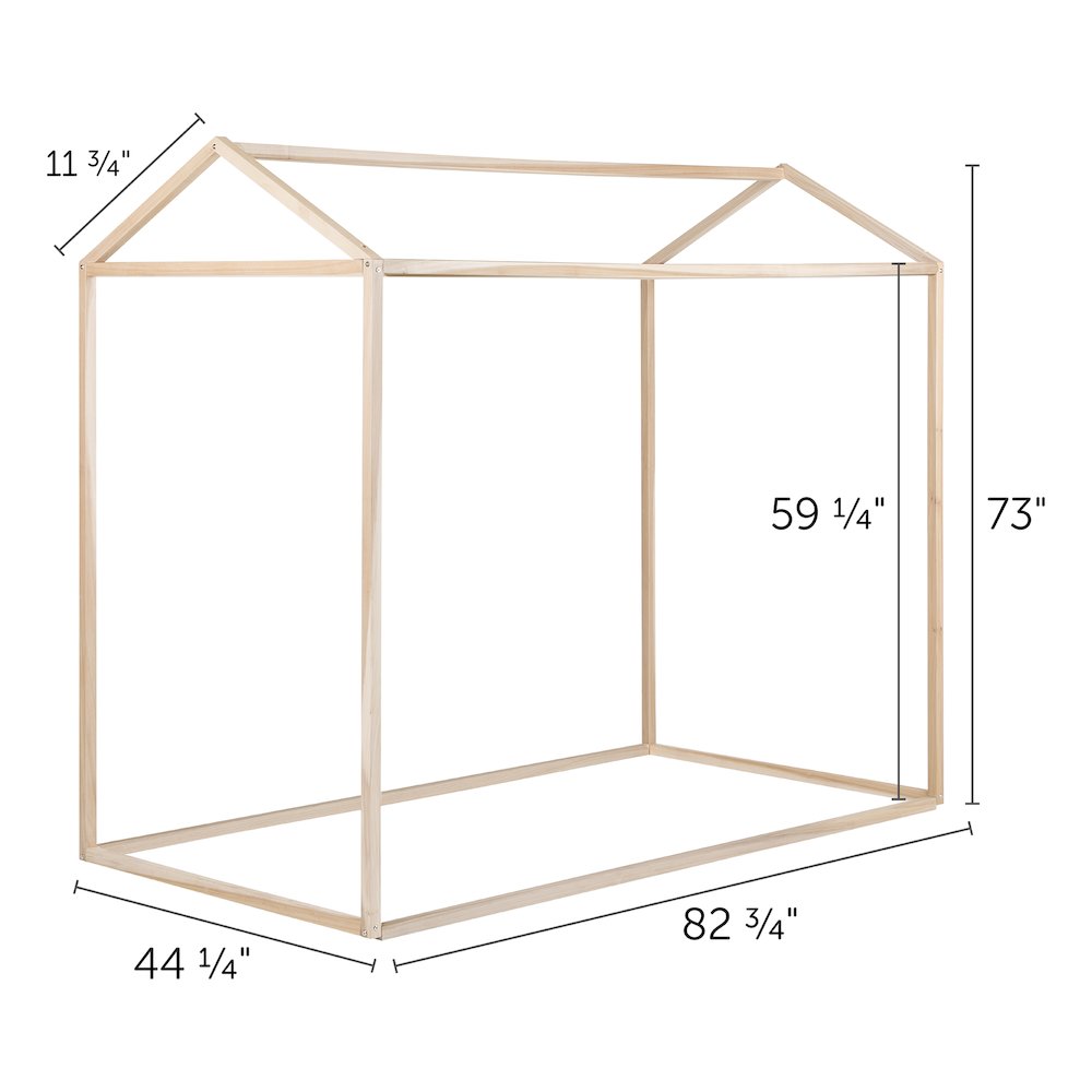 South Shore Sweedi Natural Poplar House Bed. Picture 2
