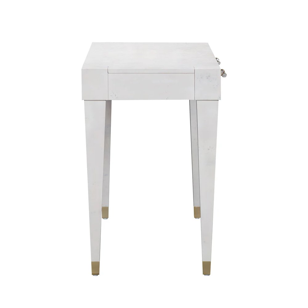 Brandyss White Burl Work Desk. Picture 4