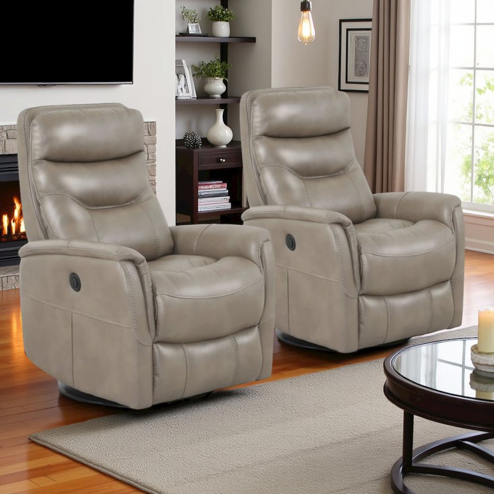 Linen Recliner Nursery Glider Set – Elegant Boucle Chairs for Comfort. Picture 4