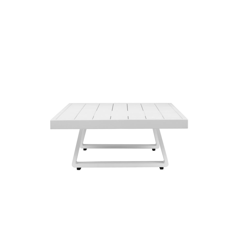 Air Coffee Table White In Aluminum. Picture 2