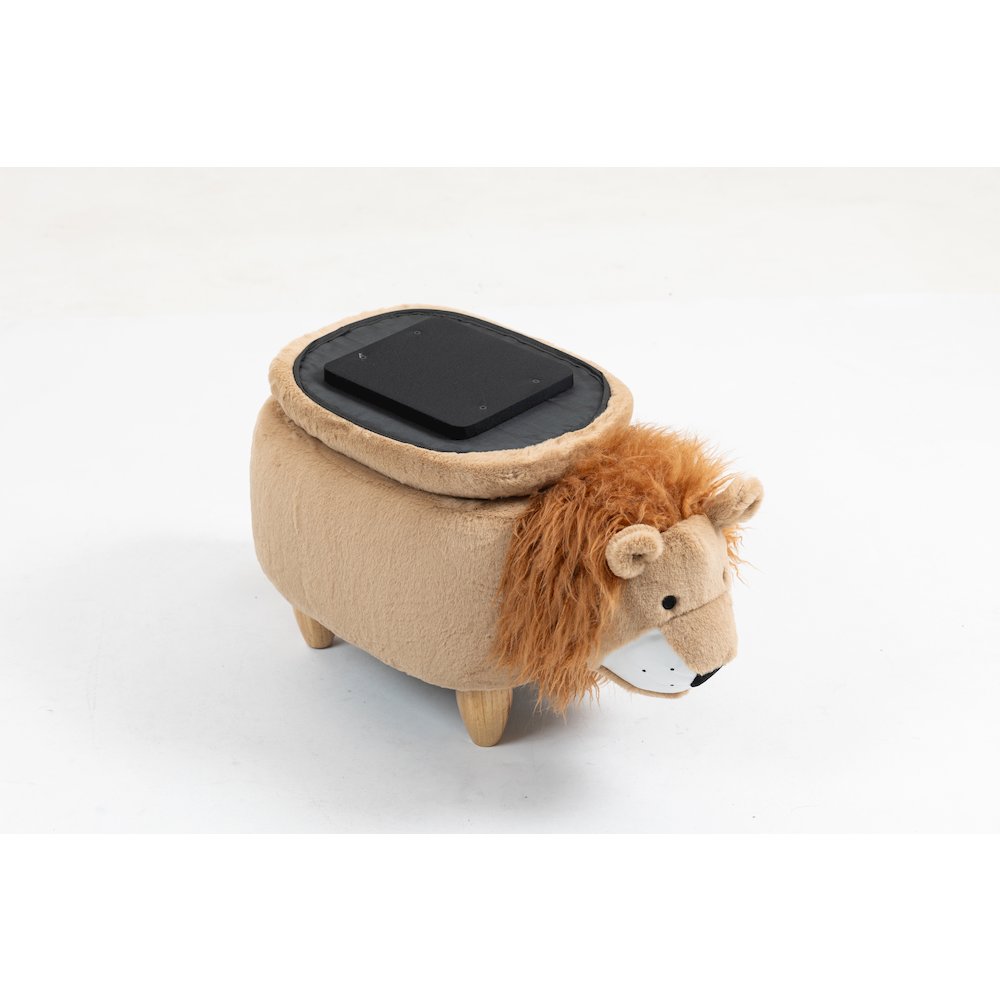 Home 2 Office Kids Lion Animal Sorage Ottoman Stool. Picture 4