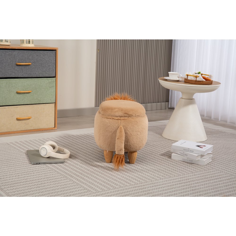 Home 2 Office Kids Lion Animal Sorage Ottoman Stool. Picture 9