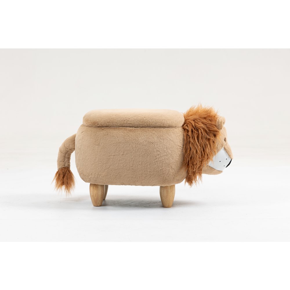 Home 2 Office Kids Lion Animal Sorage Ottoman Stool. Picture 1