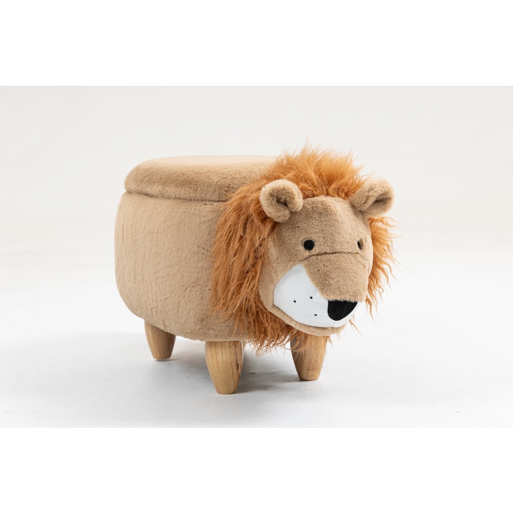 Home 2 Office Kids Lion Animal Sorage Ottoman Stool. Picture 10