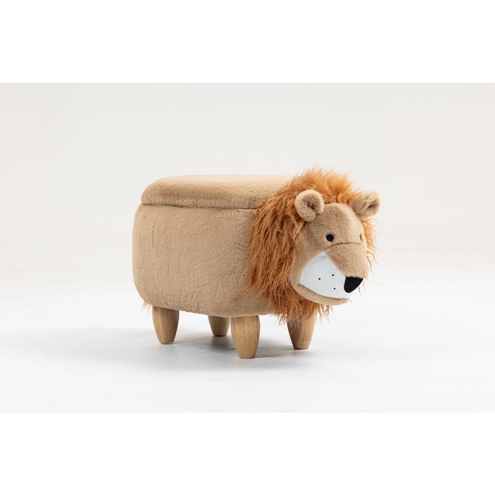 Home 2 Office Kids Lion Animal Sorage Ottoman Stool. Picture 13