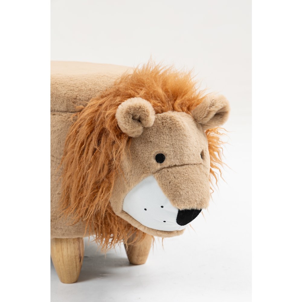 Home 2 Office Kids Lion Animal Sorage Ottoman Stool. Picture 14