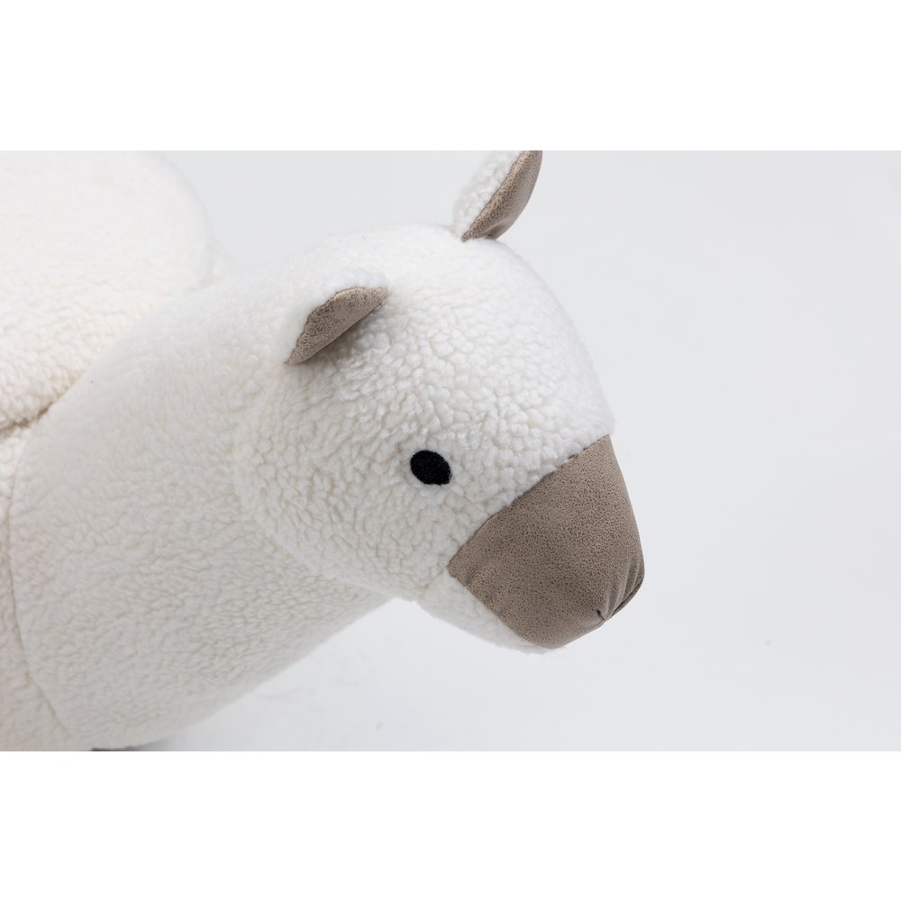 Home 2 Office Kids Llama Animal Storage Ottoman Stool with Wood Leg. Picture 9