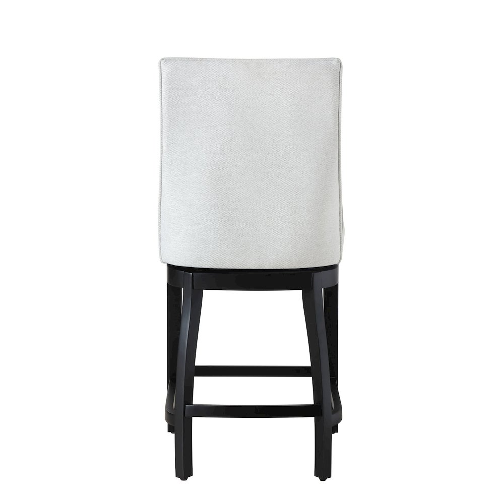 Home 2 Office 24" Katherine Swivel Barstool with Black wood finish. Picture 2