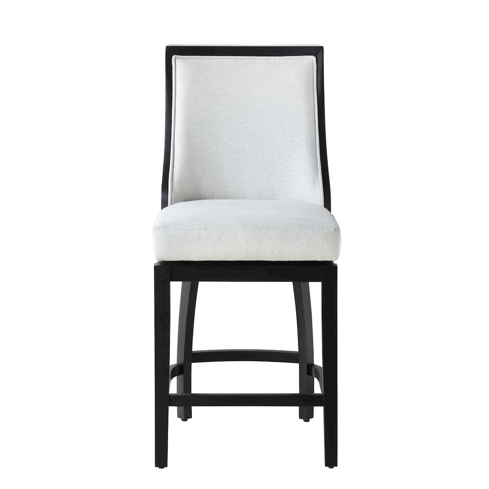 Home 2 Office 24" Katherine Swivel Barstool with Black wood finish. Picture 5