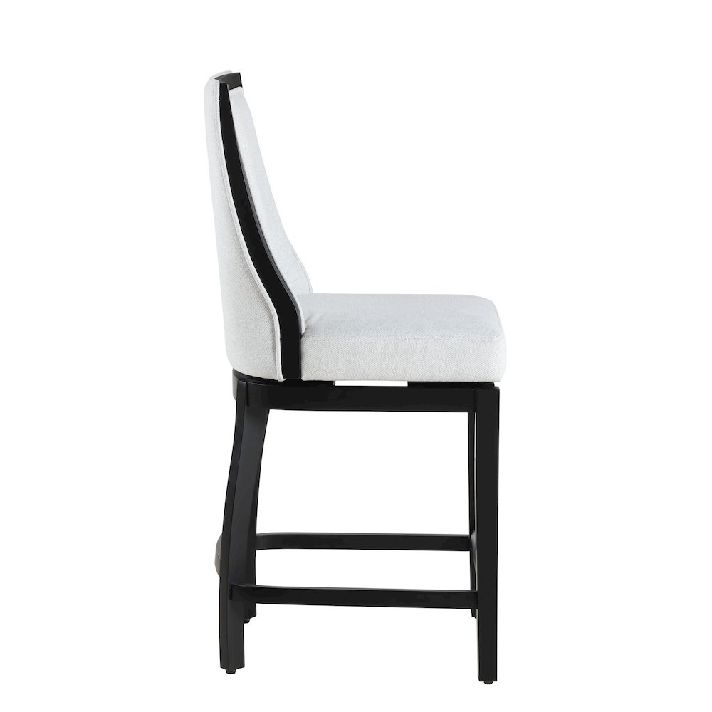 Home 2 Office 24" Katherine Swivel Barstool with Black wood finish. Picture 7