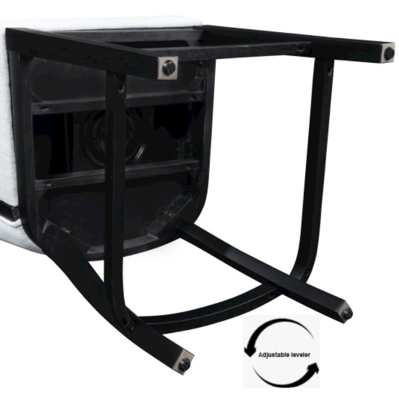 Home 2 Office 24" Katherine Swivel Barstool with Black wood finish. Picture 9
