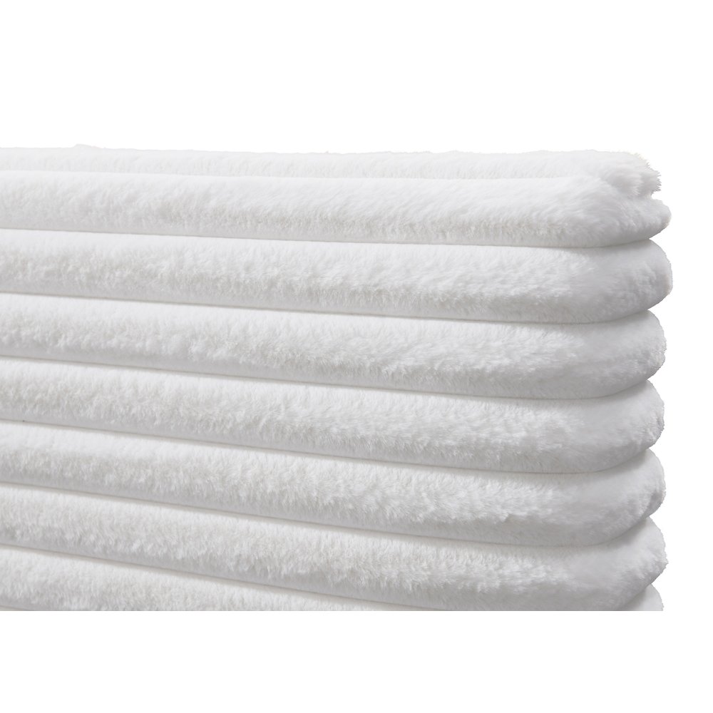 Lucia Fabric Upholstered Platform Queen Bed in White. Picture 9