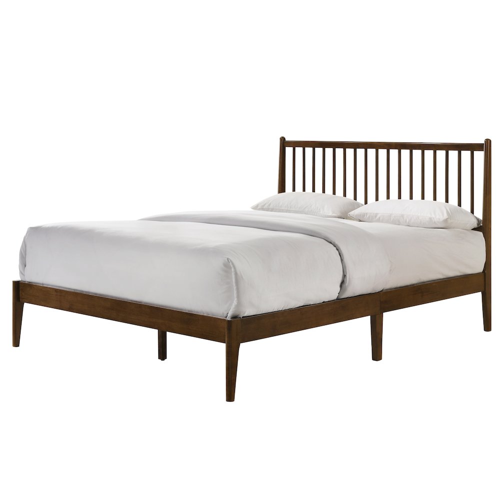 Floyd Wooden Queen size Platform Bed in Walnut Finish. Picture 2