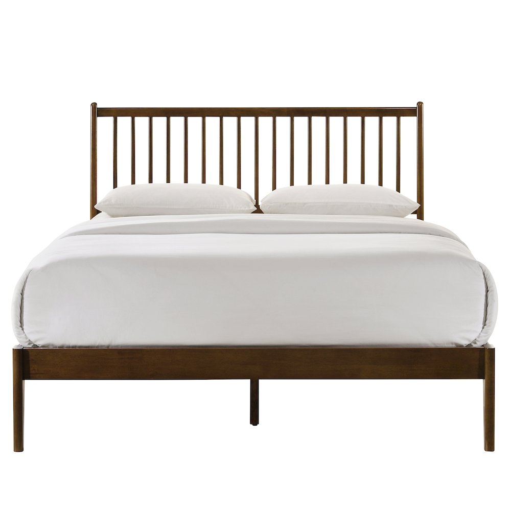 Floyd Wooden Queen size Platform Bed in Walnut Finish. Picture 1