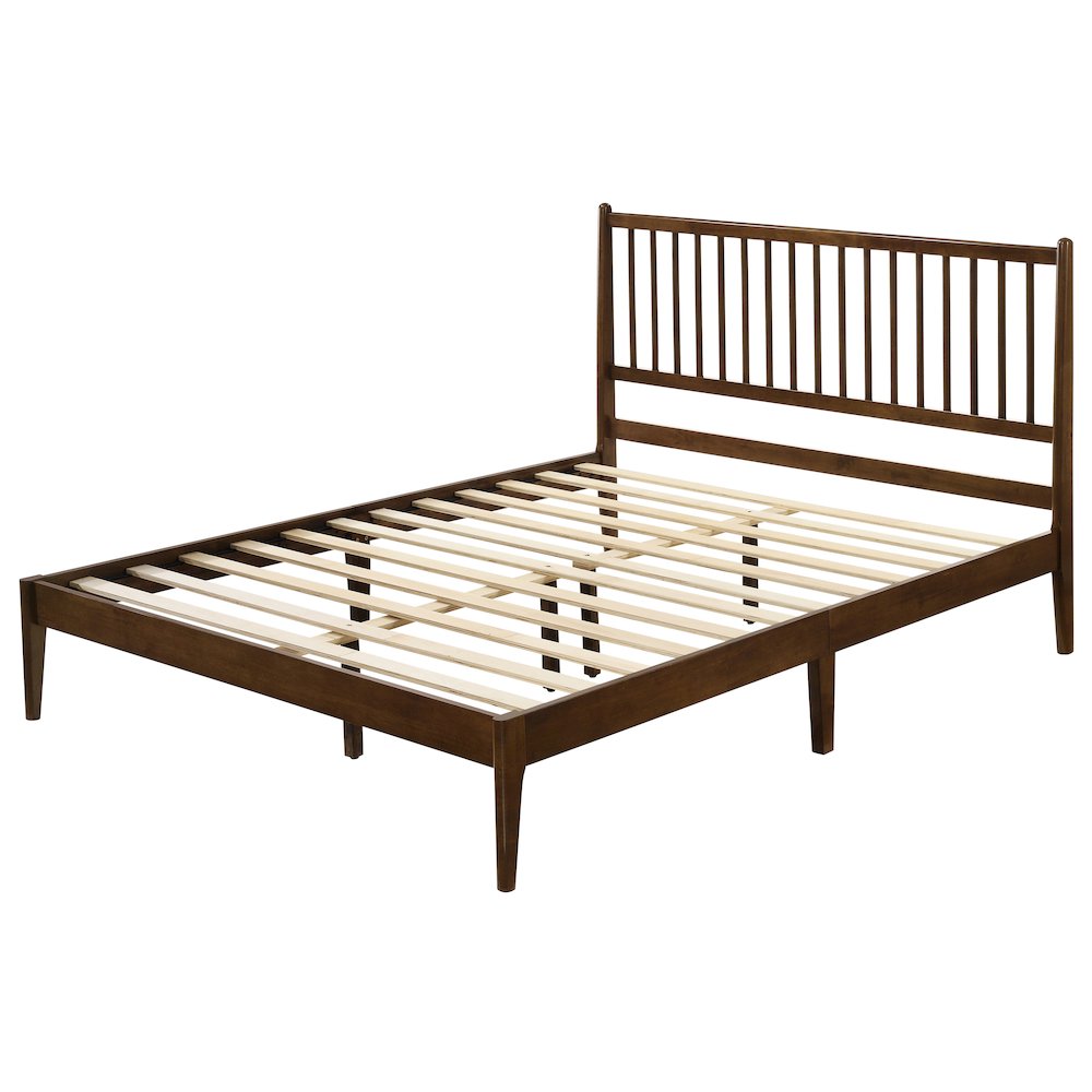 Floyd Wooden Queen size Platform Bed in Walnut Finish. Picture 3