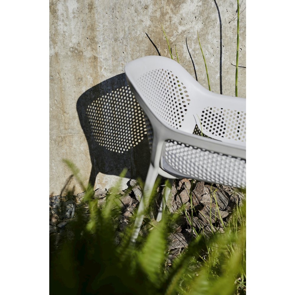 Atra Resin Patio Dining Chair in Cool Gray - (Set of 2). Picture 8