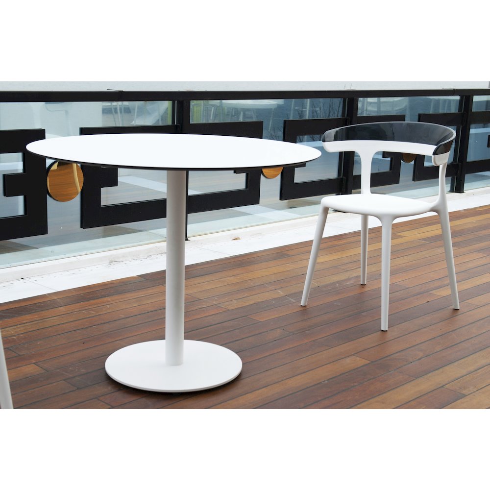 Mia Resin Patio Dining Chair in White - (Set of 2). Picture 7