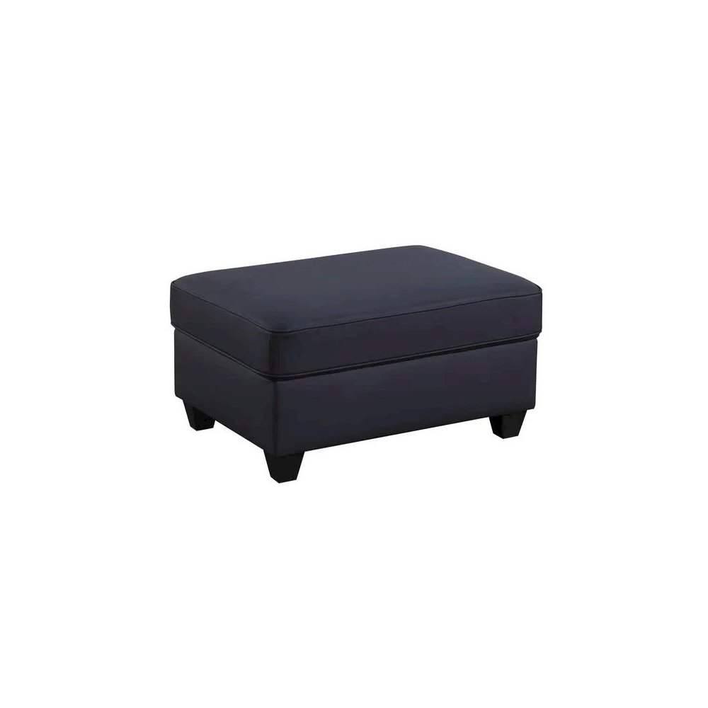 Ella Faux Leather Modular Sectional Sofa with ottoman and cupholder console. Picture 3