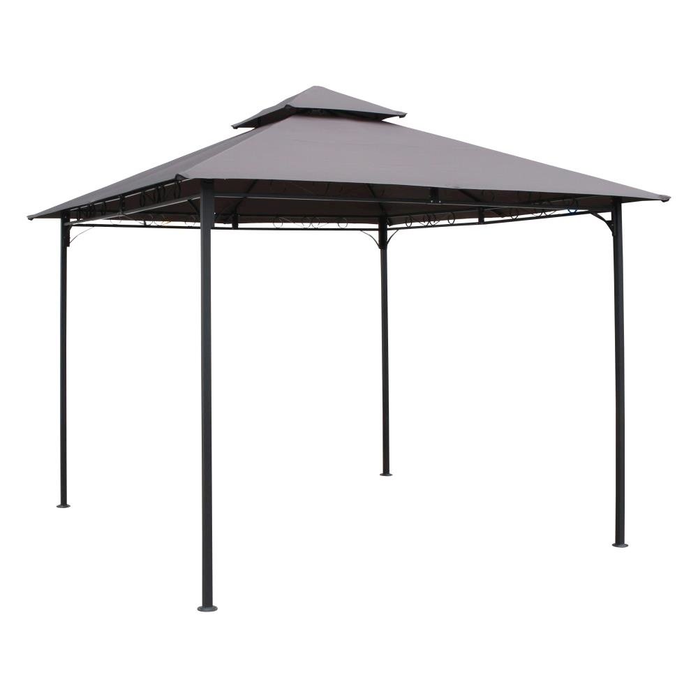 ST. Kitts 10-Foot Vented Canopy Gazebo, Grey. Picture 1