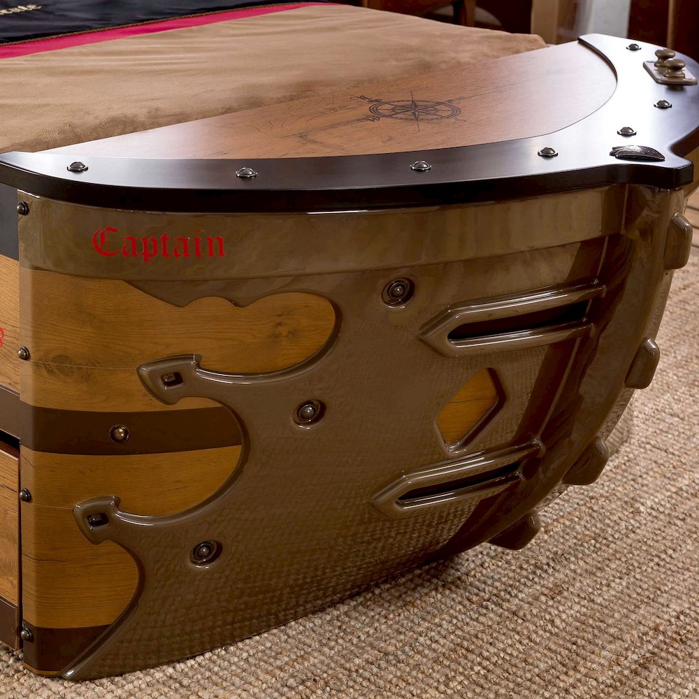 Pirate Twin-Size Captain’s Ship Bed with Sails and Deck. Picture 7
